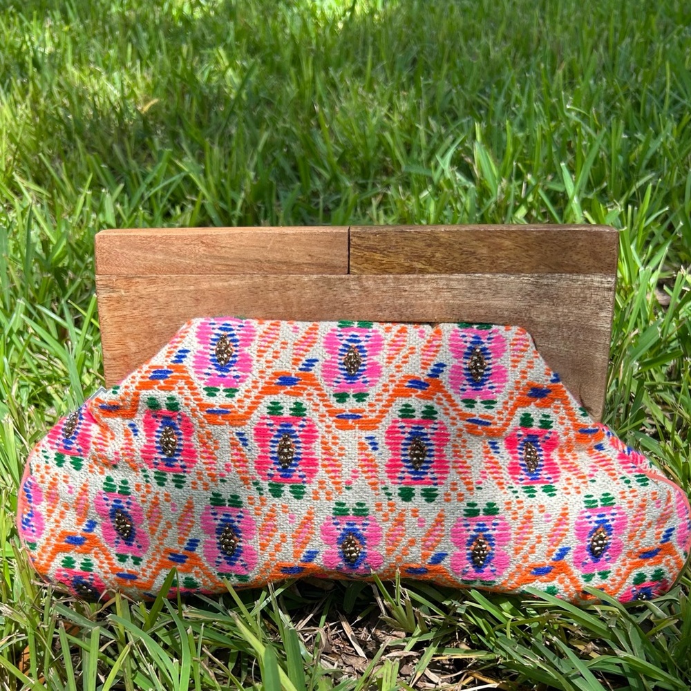 Fabulous MJ New York Colorful Patterned Clutch